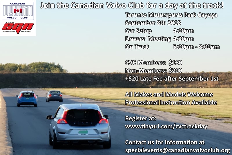 CVC Cayuga track event poster - 2018