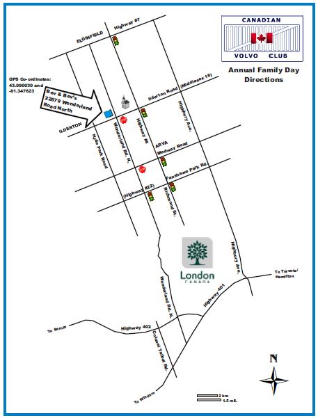 Map Directions to Family Day 2016